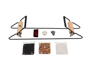Beadsmith Metal Bead Loom Kit | 12.5in x 2.5in x 3in | Includes Thread, Needles, 18-Gram Glass Beads, & Wire Loop Needle Threader | Bracelets, Necklaces, Belts, & More