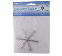Beadsmith Metal Wire Snowflake Forms - Fun Craft Beading Project 3 3/4 Inches