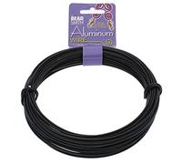 BeadSmith WCR-4103 11.8m Aluminum Craft Wire, Black, (12 gauge/39ft)