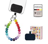 beadstars Mobile Phone Chain Short Made of Wooden Beads Universal Mobile Phone Pendant for All Smartphones Handmade in Germany Compatible with iPhone, Samsung etc. Ideal as Gifts for Women, Wood