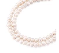 Beadthoven 1 Strand/160pcs Natural Cultured Freshwater Pearl Beads 2-2.5mm Potato Shape Small Pearl Bead for DIY Craft Necklace Bracelet Jewelry Making, Floral White