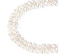 Beadthoven 1 Strand/97pcs Natural Cultured Freshwater Pearl Beads 3-4mm Small Potato Shape Pearls for DIY Craft Necklace Bracelet Jewelry Making, PeachPuff