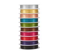 Beadthoven 10Rolls 26Gauge/0.4mm Tarnish Resistant Copper Wire Mixed Color 328Ft/100M Bendable Jewelry Beading Bare Metal Wires for Jewelry Wrapping Making Floral Sculpture Crafts 10M/roll