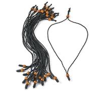 Beadthoven 15pcs Waxed Rope Necklace Cord for Men Women Adjustable Braided Cord Necklaces String Vintage Bohemian Rope Chain Choker with Metal Ring for Pendant Hanging Jewelry Making DIY Red