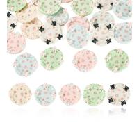 Beadthoven 20Pcs Resin Plates Dollhouse Miniature Mini Tableware Dish Ornaments Cute Kitchen Food Plates Figures for Micro Landscape Garden Tea Party Crafts Decor
