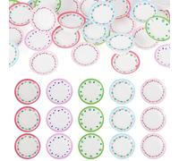 Beadthoven 30Pcs Mini Resin Plates Dollhouse Miniature Colorful Print Tableware Dish Ornaments Cute Food Dishes Tray Plate Figures Tiny Tableware Kitchen Accessory for Micro Landscape Garden Decor