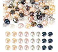 Beadthoven 80pcs Natural Cultured Freshwater Pearl Beads 4 Styles 3-5.5mm Rice Baroque Freshwater Pearl Bead for Craft Necklace Bracelet Jewelry Making, Hole: 0.5-0.6mm