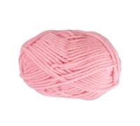 Beadthoven Acrylic Fiber Yarn 2mm Soft Crochet Knitting Acrylic Yarn Solid Color Sewing Cord Thread for DIY Crafts Cloth Hat Scarf Accessories Weaving Adults Beginner Art Project, Pink