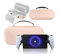BEADY Carry Case For Playstation Portal remote player for PS5 Console holds accessories Travel and Storage Protection for charger and more PINK