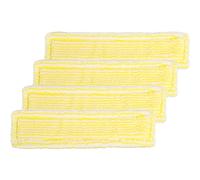Beaface 4 PCS Microfibre Mop Pads Compatible with Karcher WV2 WV5 Window Vacuum Cleaner, Replacement Cleaner Cloth Pads (Yellow)