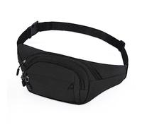 Beaface Bum Bag Waist Bags for Women Men, Travel Fanny Pack for Ladies Bumbags Waist Pack for Running Walking, Waterproof Bum Bags Crossbody Adjustable Lightweight Fanny Bag (Black)
