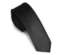 Beaface Men Ties 2" Formal Ties for Men Solid Color Wedding Business Ties 5cm (Black)