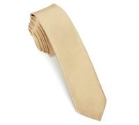 Beaface Men Ties 2" Formal Ties for Men Solid Color Wedding Business Ties 5cm (Champagne)