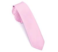 Beaface Men Ties 2" Formal Ties for Men Solid Color Wedding Business Ties 5cm (Pink)
