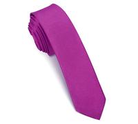 Beaface Men Ties 2" Formal Ties for Men Solid Color Wedding Business Ties 5cm (Purple)