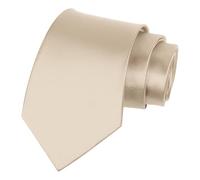 Beaface Men Ties 3.15" Solid Color Ties for Men Wedding Business School Neckties (Champagne)