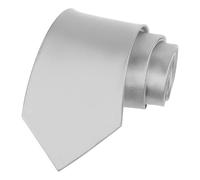 Beaface Men Ties 3.15" Solid Color Ties for Men Wedding Business School Neckties (Light Grey)