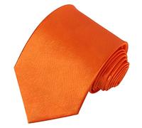 Beaface Men Ties Solid Color Neck Tie for Men Wedding Business Formal Neckties (Orange)