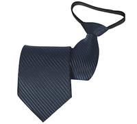 Beaface Men Ties Zipper Neck Tie for Men Adjustable Pre-tied Ties Wedding Business Formal Neckties (Navy)