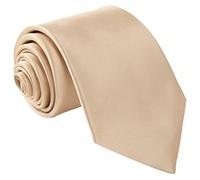 Beaface Men's Tie Solid Color Neckties For Men Business Wedding Formal Ties (Champagne)