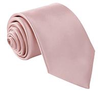 Beaface Men's Tie Solid Color Neckties For Men Business Wedding Formal Ties (Pink)