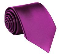 Beaface Men's Tie Solid Color Neckties For Men Business Wedding Formal Ties (Purple)