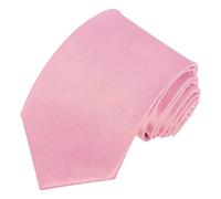Beaface Men's Ties Solid Color, Plain Ties for Men Silk Ties for Wedding Business (Dark Pink)