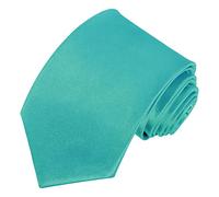 Beaface Men's Ties Solid Color, Plain Ties for Men Silk Ties for Wedding Business (Lake Blue)