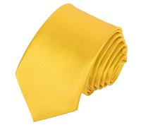 Beaface Ties for Men 2" Ties Mens Ties Solid Color Wedding Business Neckties 5cm (Gold Yellow)