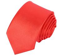 Beaface Ties for Men 2" Ties Mens Ties Solid Color Wedding Business Neckties 5cm (Red)