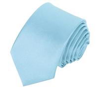 Beaface Ties for Men 2" Ties Mens Ties Solid Color Wedding Business Neckties 5cm (Sky Blue)