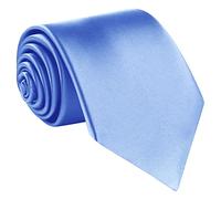 Beaface Ties for Men Solid Color, Men Ties Silk Neck Ties for Business Wedding (Sky Blue)