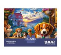 Beagle 1000 Piece Jigsaws Dreamy Countryside&Healing Series&Colorful Eco-Friendly Paper Puzzle for Relaxation, Focus And Family Entertainment at Home 52x38cm/1000pcs