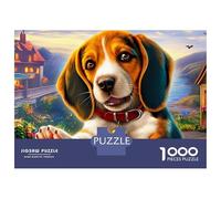 Beagle 1000 Piece Jigsaws Dreamy Countryside&Healing Series&Colorful Eco-Friendly Paper Puzzle for Relaxation, Focus And Family Entertainment at Home 38x26cm/1000pcs