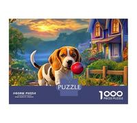 Beagle 1000 Piece Meadow Play with Object Matte Finish Puzzle Teenagers Advanced Puzzlers Rainy Day Indoor Leisure Hobby Fun 1000pc70x50cm/1000pcs