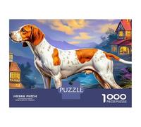 Beagle 1000 Piece Puzzle Designed for Castle Backdrop Leap Puzzles Adults Teens, Premium Paper, Enhance Focus & Fun, Ideal Gathering Activity 70x50cm/1000pcs