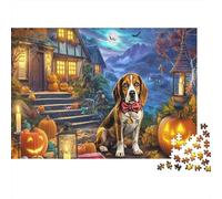 Beagle 1000 Piece Thick Cardboard Diy Jigsaw Puzzle Kids Beginners Fun Challenging Game Stress Relief Gift Idea 38x26cm/1000pcs