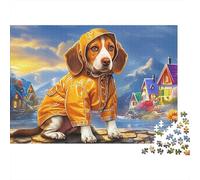 Beagle 1000 Piece Thick Cardboard Jigsaw Puzzle for Adults,pet Dog,Educational Game Decompression Fun Present Activity Home Wall Decoration 70x50cm/1000pcs