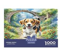 Beagle 1000 Pieces Animal Dog Jigsaw Puzzles with Paper Art Creativity & Gift Giving Families Fit Stunning Puzzle 70x50cm/1000pcs
