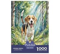Beagle 1000 Pieces Animal Dog Jigsaw Puzzles with Paper Art Home Decors Families Fit Educational Games 70x50cm/1000pcs