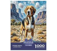 Beagle 1000 Pieces Animal Dog Jigsaw Puzzles with Paper Art Perfect for Relaxation Adults Or Families Fit Stunning Puzzle 38x26cm/1000pcs
