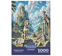 Beagle 1000 Pieces Animal Dog Jigsaw Puzzles with Paper Art Perfect for Relaxation Families Fit Stunning Puzzle 70x50cm/1000pcs