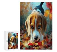 Beagle 300Pc Jigsaw Puzzles Adults Children Jigsaws Post-Retirement Leisure Challenging Puzzle Great Gift Seniors Stress Reliever 300 PCS