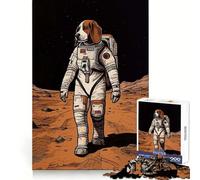 Beagle Astronaut On Mars 1000 Pieces Puzzles for Adults Logic Practice Slow Leisure Clean Edges Meaningful Gift (38x52cm)