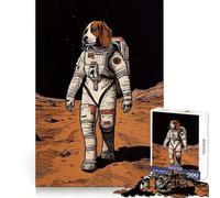 Beagle Astronaut On Mars Jigsaw 1000 Pieces for Teenagers Analytical Skill Mindful Leisure Tight Join Holiday Treat (38x26cm)