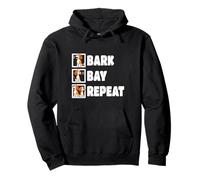 Beagle Bark Bay Repeat Funny Beagle Design For Dog Lover Pullover Hoodie