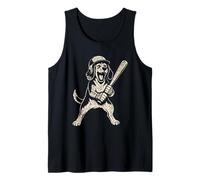 Beagle Baseball Sports Vintage Dog Lover Tank Top