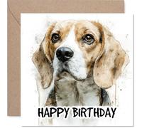 Beagle Birthday Card for Women and Men, Dog Breeds