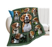 Beagle Blanket, Beagles Throw Blanket, Dog Gifts Blankets Stuff Fleece Flannel Plush for Men Boys Women Girls Lovers Adults Soft Bedding Gift for Sofa Bed Office Home Decor 50"x40"
