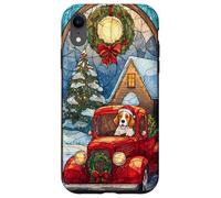 Beagle Christmas Dog Red Truck Holiday Case for iPhone XR